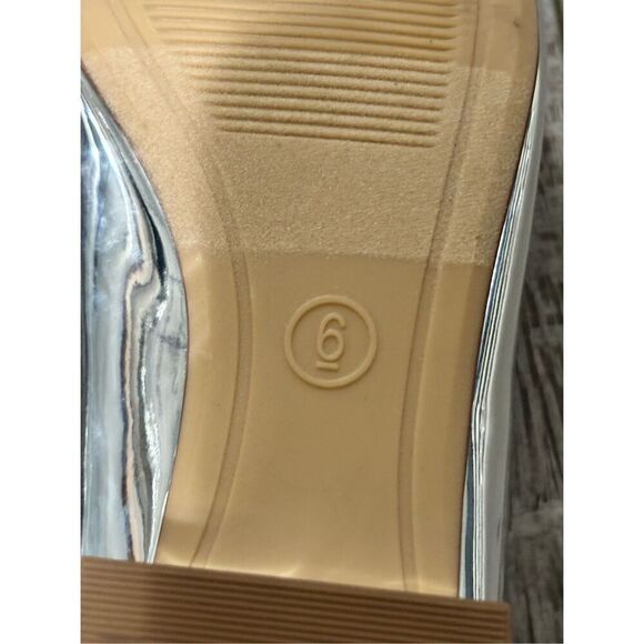 A NEW DAY Women's Joy Ballet Pumps Silver Size 6 - Picture 11 of 11